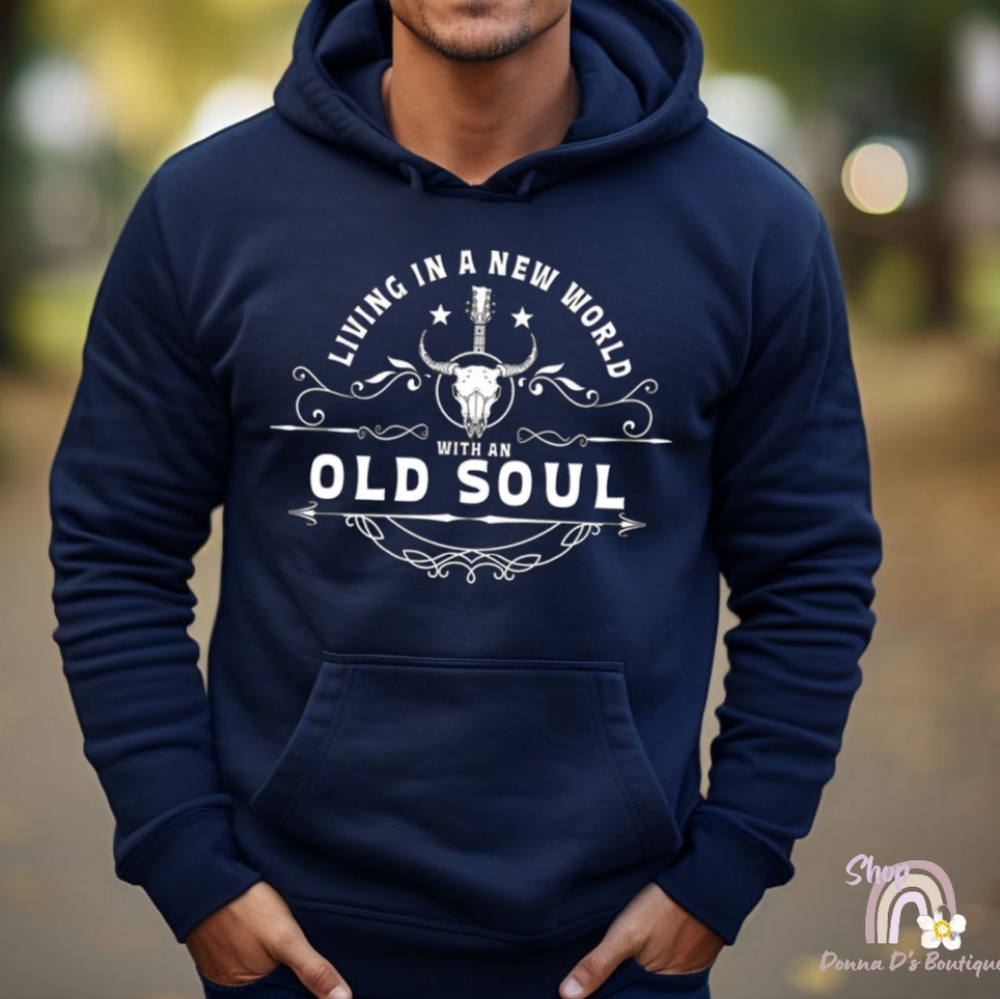 New World Old Soul Navy Unisex Hoodie